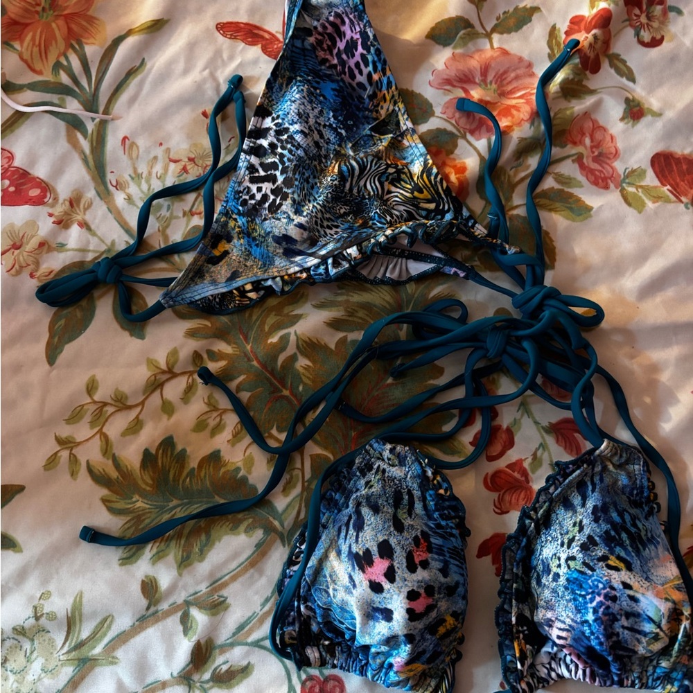 Colorful Animal Print Bikini